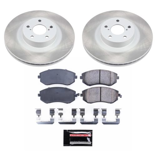 2002-2005 Subaru Legacy, Impreza, Baja & Outback Front Semi-Coated Rotor Brake Assembly - Heavy-Duty Replacement for Fleet & Commercial Use
