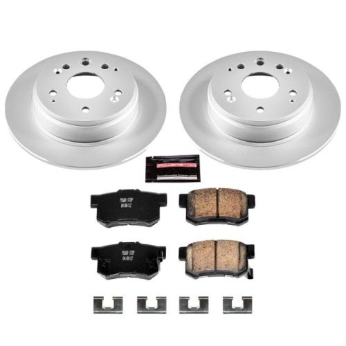 1999-2003 Acura TL Rear Brake Rotor and Ceramic Brake Pad Assembly - Heavy-Duty Fleet Replacement