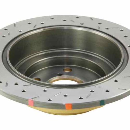 DBA 4000 Series XS Rotor for Subaru Impreza 1998-2007 Rear Drilled and Slotted Replacement - Image 7