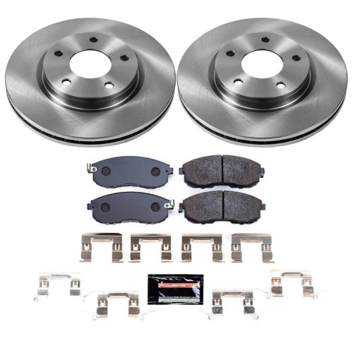 2013-2015 Nissan Sentra Front Track Day Brake Kit - High-Performance Disc Brake Rotors and Ceramic Brake Pads for Fleet and Street Use - Premium Replacement