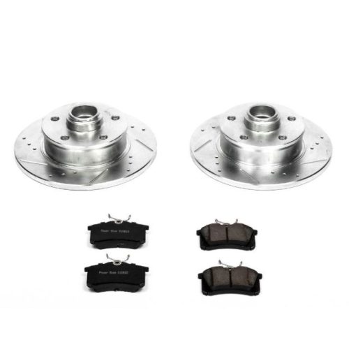 1994-1997 Volkswagen Golf & Jetta Rear Z23 Evolution Sport Brake Upgrade Kit - Premium Heavy-Duty Drilled & Slotted Rotors with Carbon-Fiber Ceramic Pads