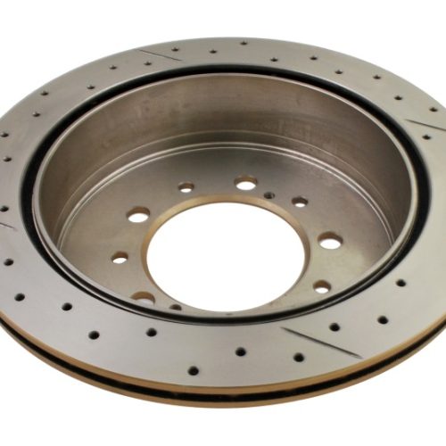 DBA Street Series Rear Cross Drilled and Slotted Rotors for Toyota Land Cruiser and Tacoma 2007-11 - Premium Replacement - Image 8