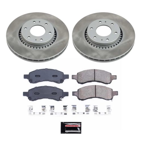 2006-2007 Chevrolet Trailblazer, GMC Envoy, Buick Rainier, Saab 9-7x Front Semi-Coated Rotor Brake Assembly - Premium Replacement