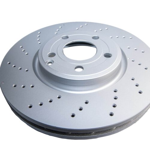 DBA Street Series Cross Drilled and Slotted Rotor for Mercedes-Benz CLS400 2016-17 Front En-Shield Standard - Premium Replacement - Image 2