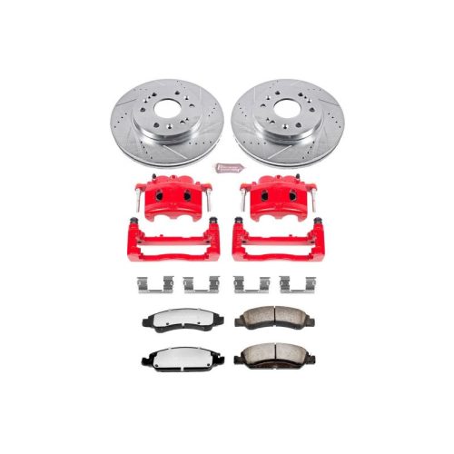 2015-2020 GMC Yukon XL Front Z36 Truck & Tow Brake Upgrade Kit with Drilled & Slotted Rotors - Premium Heavy-Duty Replacement