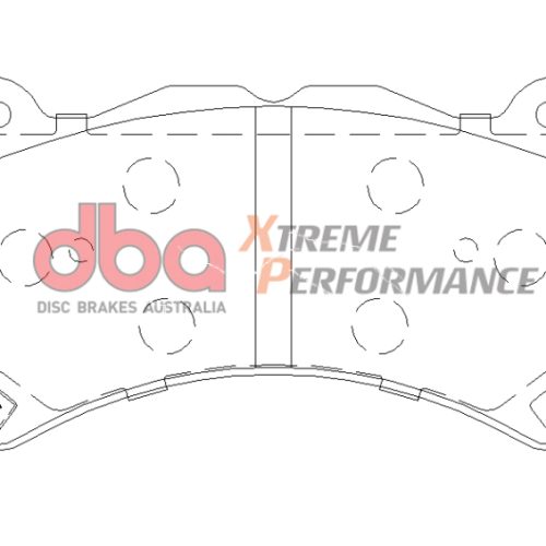 DBA XP Performance Heavy-Duty Brake Pads - Front Fitment for 2011-15 Cadillac CTS, 2015 Dodge Charger, 2015 Jeep Grand Cherokee - Premium Replacement