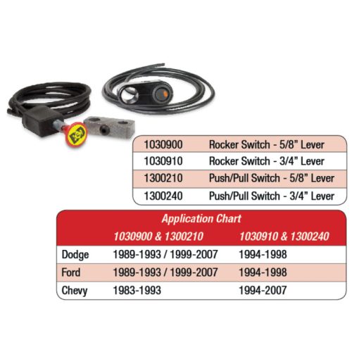 BD Diesel Push/Pull Switch Kit Exhaust Brake - Part # 1300240 - Image 3