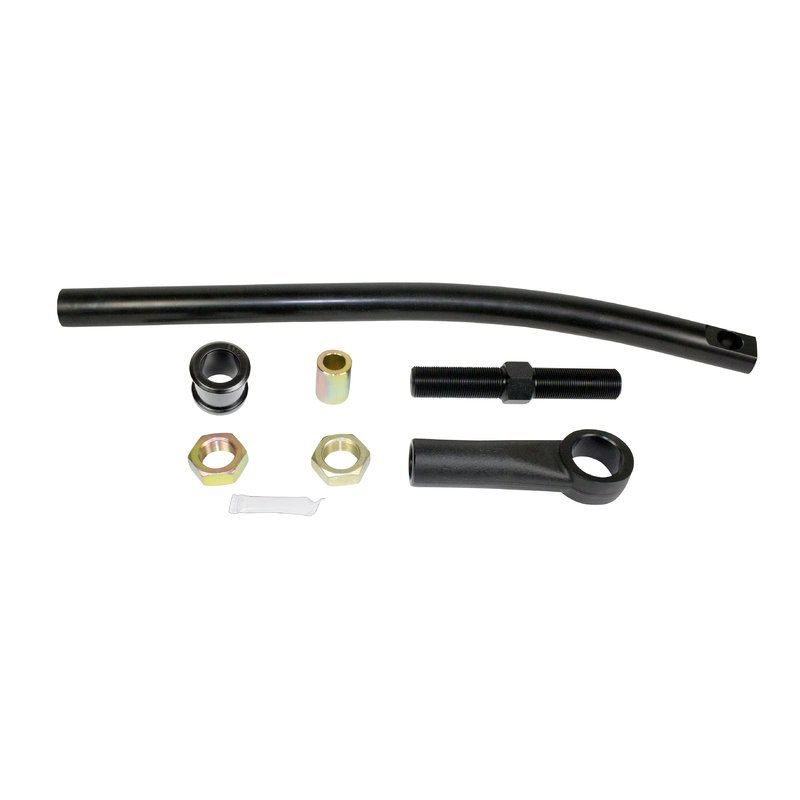 BD Diesel 1032110 heavy-duty adjustable track bar with black Cerakote finish and polyurethane bushings for Ford F-250 and F-350 trucks.