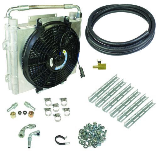 BD Diesel 1030606-DS-58 - Double Stacked Auxiliary Transmission Cooler Kit with 5/8 inch Tubing