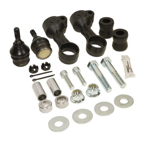 BD Diesel heavy-duty forged steel sway bar end links with Cerakote finish and polyurethane bushings for Ram 2500 and 3500 trucks.