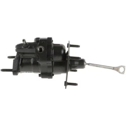 Main shot of the Bexar Pro Hydroboost BP7342 hydraulic brake booster showing cast iron housing and firewall mounting bracket.