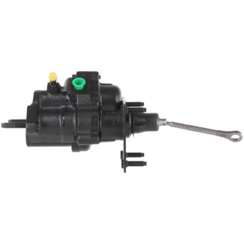 Main shot of the Bexar Pro Hydroboost BP7345 hydraulic brake booster showing cast iron housing and firewall mounting bracket.