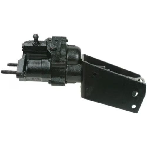 Main shot of the Bexar Pro Hydroboost BP7347 hydraulic brake booster showing cast iron housing and firewall mounting bracket.