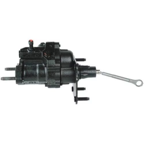 Main shot of the Bexar Pro Hydroboost BP7352 hydraulic brake booster showing cast iron housing and firewall mounting bracket.