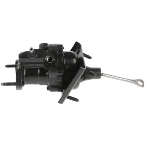 Main shot of the Bexar Pro Hydroboost BP7353 hydraulic brake booster showing cast iron housing and firewall mounting bracket.