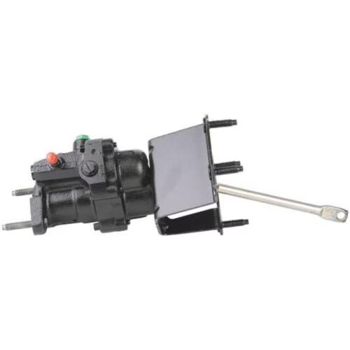Main shot of the Bexar Pro Hydroboost BP7354 hydraulic brake booster showing cast iron housing and firewall mounting bracket.