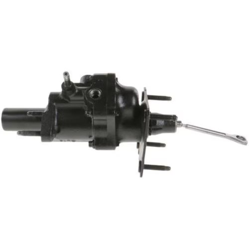 Main shot of the Bexar Pro Hydroboost BP7369 hydraulic brake booster showing cast iron housing and firewall mounting bracket.